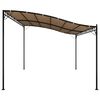 vidaXL Canopy Taupe 4x3 m 180 g/m&sup2; Fabric and Steel
