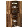 vidaXL Shoe Cabinet with Door Brown 80 x 35.5 x 180 cm Engineered wood