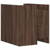 vidaXL Bedside Cabinet Brown Oak 45x50x50 cm Engineered Wood