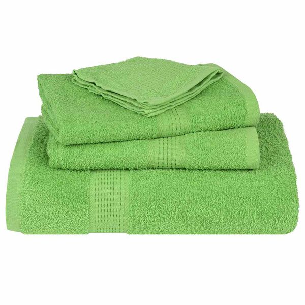 vidaXL Towels "FROGN" 2 pcs Apple Green 100x200 cm 360 gsm
