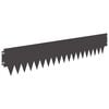 vidaXL Lawn Edging 20 pcs 103 x 20 cm metal Black