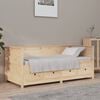 vidaXL Day Bed without Mattress 100x200 cm Solid Wood Pine