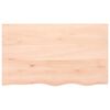 vidaXL Wall Shelf 100x60x2 cm Untreated Solid Wood Oak