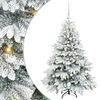 vidaXL Artificial Christmas Tree with 150 LEDs White 120 cm PE and PVC