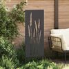 vidaXL Garden Privacy Screen Black 50 x 140 cm Cold-rolled steel