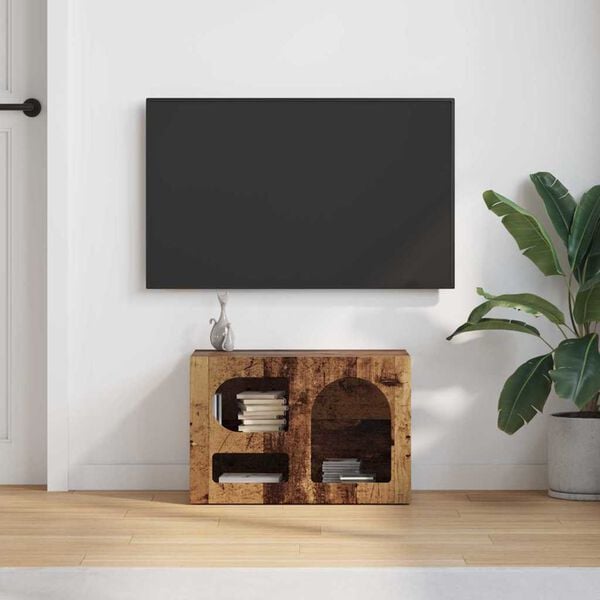 vidaXL TV Cabinet Old Wood 60 x 35 x 40 cm Engineered Wood