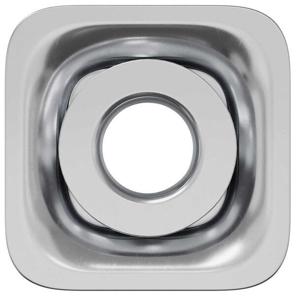 vidaXL Threaded Tube Insert 12 pcs Black and Silver Galvanised Steel