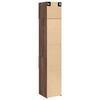 vidaXL Slim Storage Cabinet Brown Oak 40x42.5x225 cm Engineered Wood
