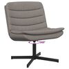 vidaXL Swivel Chair Taupe 63 x 75 x 76 cm Fabric