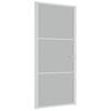 vidaXL Interior Door 93x201.5 cm White Matt Glass and Aluminium