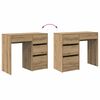 vidaXL Desk with Drawer Artisan Oak 90 x 37.5 x 75 cm Engineered Wood