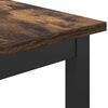 vidaXL Table Smoked Oak 100 x 50 x 90.5 cm Engineered Wood and Steel