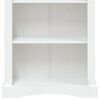 vidaXL 4-Tier Bookcase Mexican Pine Corona Range White 80x29x150 cm