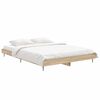 vidaXL Bed Frame without Mattress Sonoma Oak 140x190 cm Engineered Wood