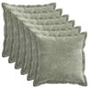 vidaXL Cushion Cover 6 pcs HOUTEN Green 30 x 30 cm Chenille Fabric