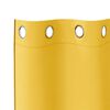vidaXL Blackout Curtains with Rings 2 pcs Mustard Yellow 140 x 140 cm