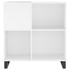 vidaXL Record Cabinet White 84.5x38x89 cm Engineered Wood