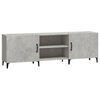 vidaXL TV Cabinet Concrete Grey 150x30x50 cm Engineered Wood