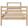 vidaXL Bed Frame without Mattress 100x200 cm Solid Wood Pine