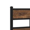 vidaXL Metal Bed Frame without Mattress Smoked Oak 135x190 cm Double