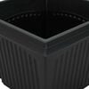 vidaXL Square Flower Pot 6 pcs Black 16 x 16 x 14 cm Plastic