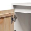 vidaXL Bedside Cabinet White 40x30x40 cm Solid Wood Pine