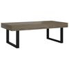 vidaXL Coffee Table | Grey and Black | MDF with veneer and iron | Large