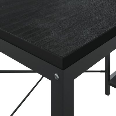 vidaXL Computer Desk Black 110x72x70 cm Engineered Wood