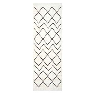 vidaXL Kitchen Rug White 180 x 60 cm Velvet