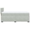 vidaXL Box Spring Bed with Mattress Light Grey 90x200 cm Velvet