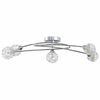 vidaXL Ceiling Lamp with Mesh Wire Shades for 5 G9 LED Lights