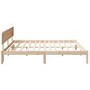 vidaXL Bed Frame with Headboard Natural 180 x 200 cm Solid Pine Wood