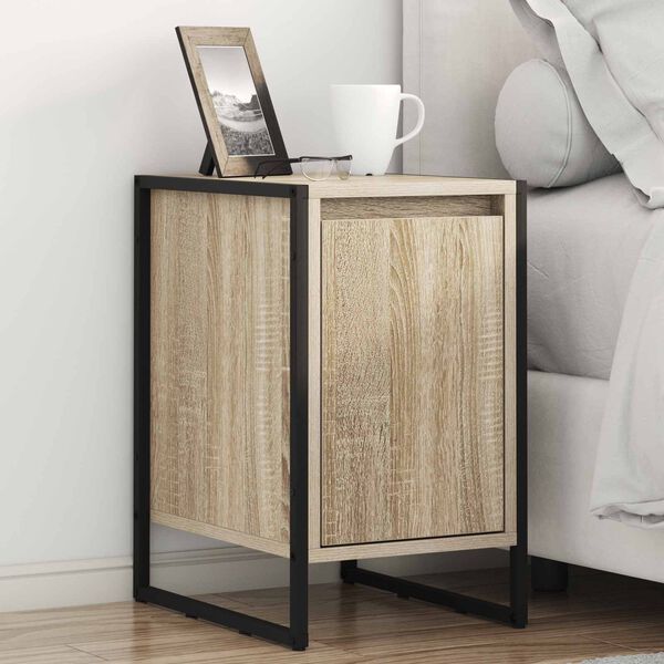 vidaXL Bedside Table Sonoma 39.5 x 30 x 50 cm Engineered Wood