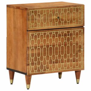 vidaXL Bedside Cabinet 50x33x60 cm Solid Wood Mango