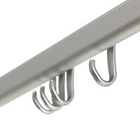 Sealskin Shower Curtain Rail Set Easy-Roll Matte Aluminium