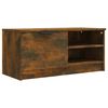 vidaXL TV Cabinet Smoked Oak 80x35x36,5 cm Engineered Wood