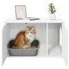 vidaXL Cat House White 85 x 55 x 50 cm Engineered Wood