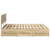 vidaXL Bed Frame with Drawer Sonoma Oak 180 x 200 cm Engineered Wood