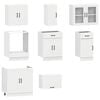 vidaXL 8 Piece Kitchen Cabinet Set Kalmar White Engineered Wood