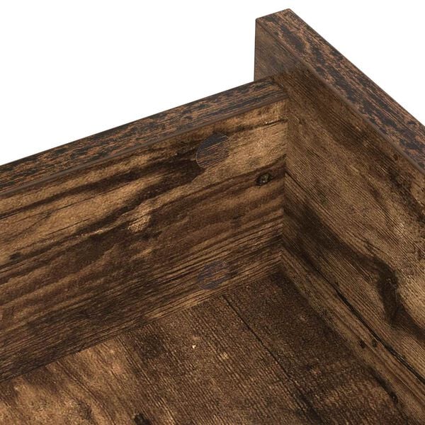 vidaXL Self-adhesive Screw Cover 12 pcs Smoked Oak &Oslash; 20 x 0.5 mm