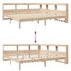 vidaXL Bookcase Bed without Mattress 200x200 cm Solid Wood Pine