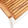 vidaXL Garden Chairs 6 pcs Solid Acacia Wood and Stainless Steel