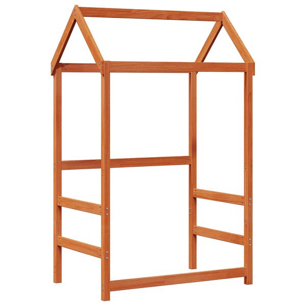 vidaXL Day Bed Set 3 pcs Wax Brown Solid Pine Wood