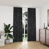 vidaXL Blackout Curtains 2 pcs with Hooks Velvet Anthracite 140x245 cm