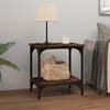 vidaXL Side Table Smoked Oak 40x30x42 cm Engineered Wood