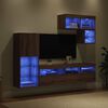 vidaXL TV Wall Units Wall-mounted 6 pcs Artisan Oak Engineered Wood