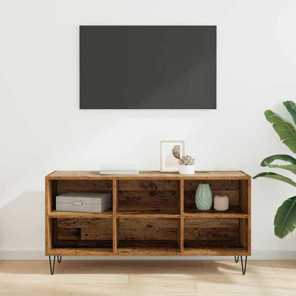 vidaXL TV Cabinet Old Wood 103.5 x 30 x 50 cm Engineered Wood