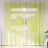 vidaXL Voile Curtains with Grommets 2 pcs Apple Green 140x245 cm