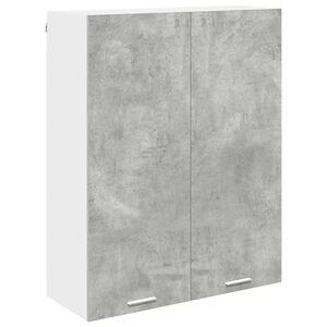 vidaXL Hanging Cabinet with Door Riga Concrete Grey 80 x 31 x 100 cm