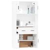 vidaXL Highboard White Engineered Wood